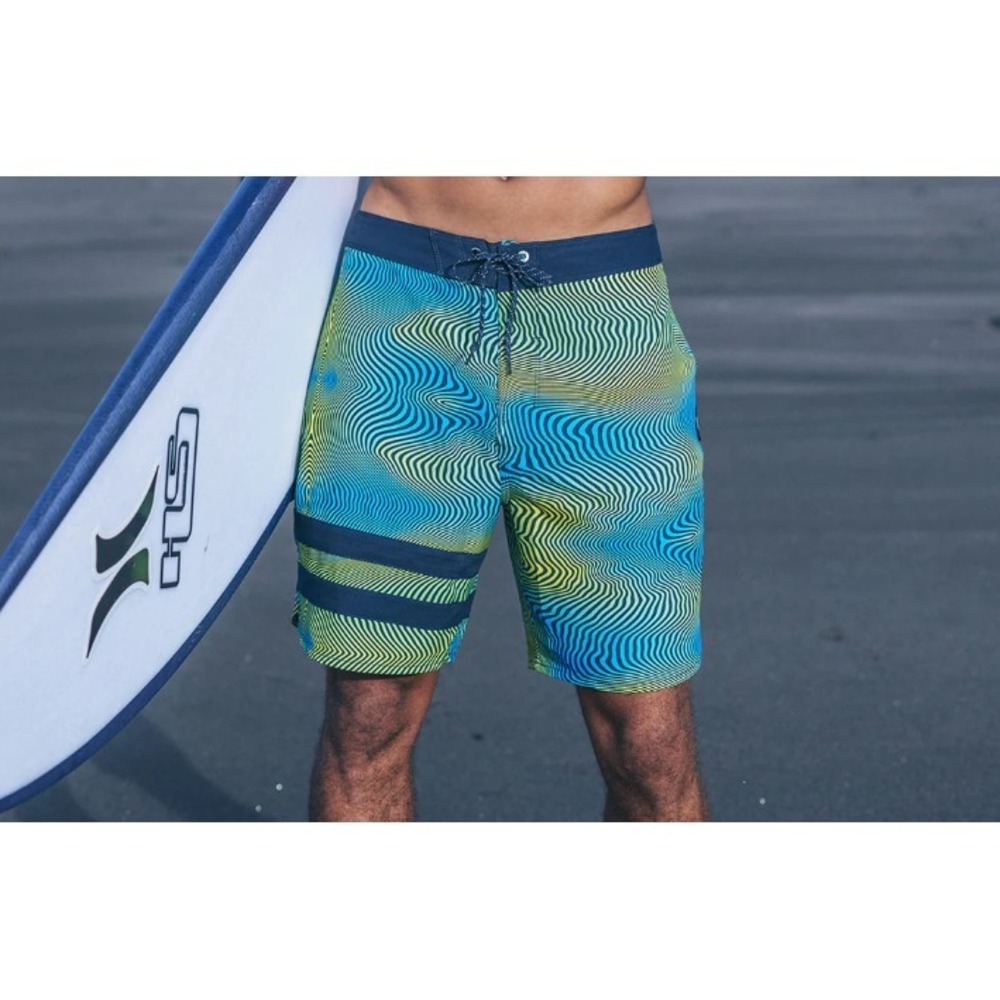 Hurley Phantom‎ Eco Boardshorts 34 Wave Print Surf Swim Trunks Streetwear Summer